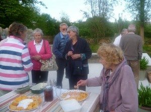 Enjoying the food